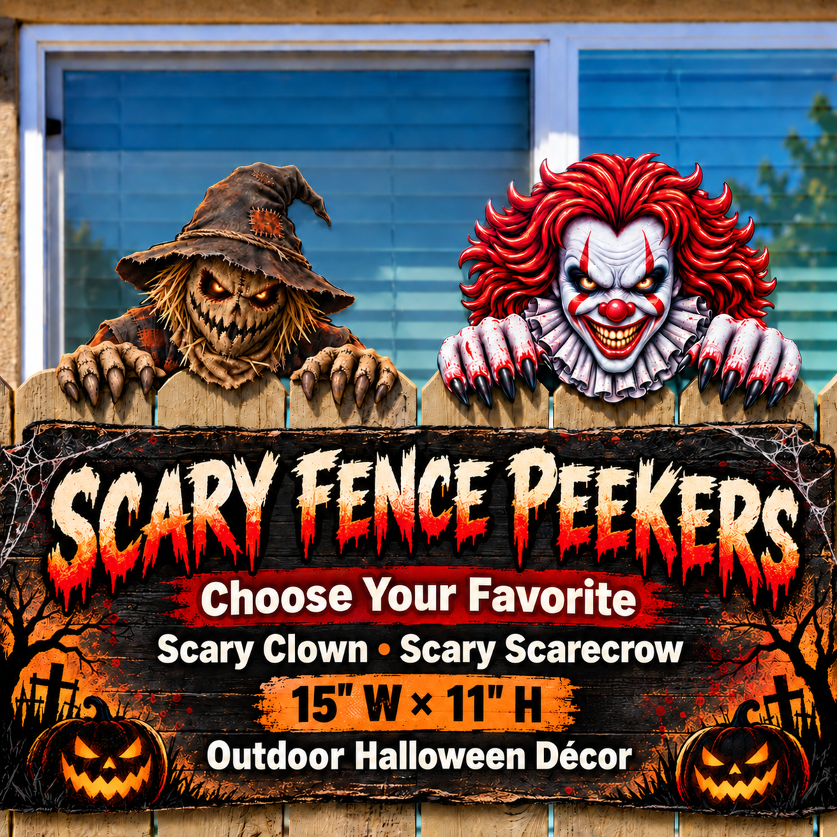 FENCE PEEKERS – FUN &amp; UNIQUE OUTDOOR FENCE DECORATIONS