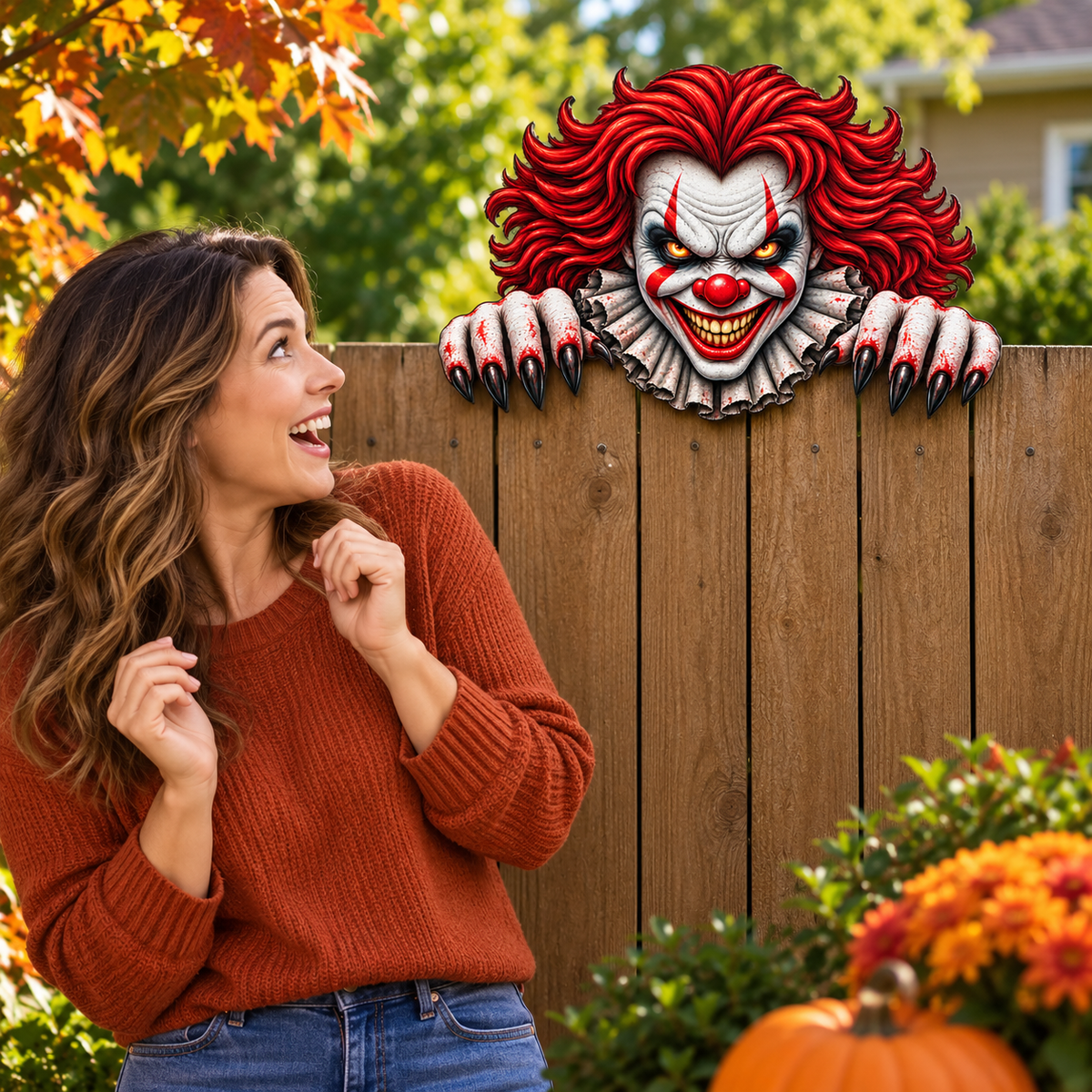 FENCE PEEKERS – FUN &amp; UNIQUE OUTDOOR FENCE DECORATIONS